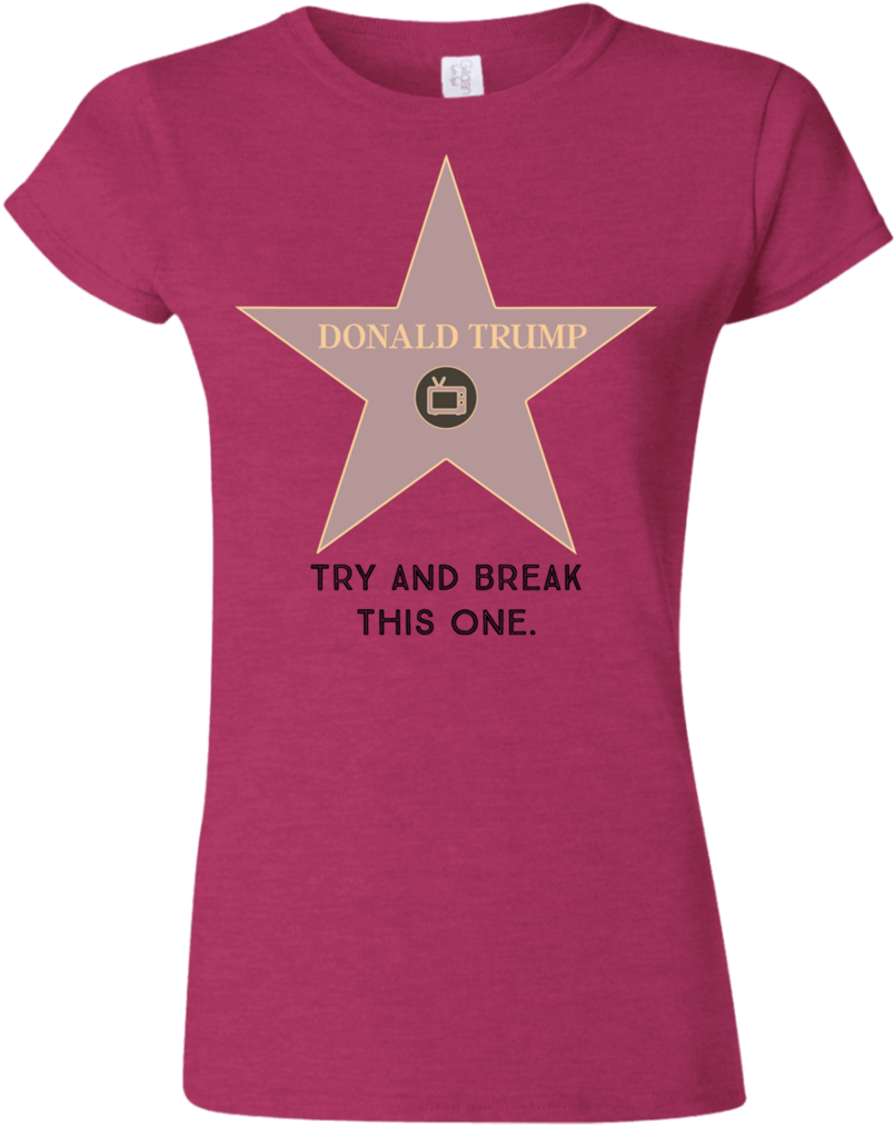 Try And Break This Hollywood Star Donald Trump Softstyle - Maid Of Honor Bachelorette Party T-shirt Tshirt Tee (480x480), Png Download