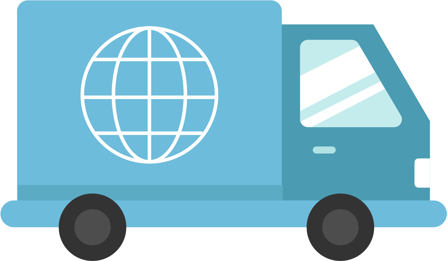 Open - Truck Blue Delivery Png (2000x2000), Png Download