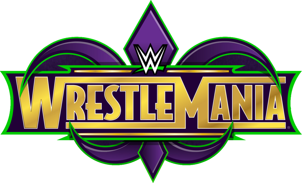 The Entire Wrestlemania 34 Card In One Place - Wwe Wrestlemania 34 Logo (1024x622), Png Download