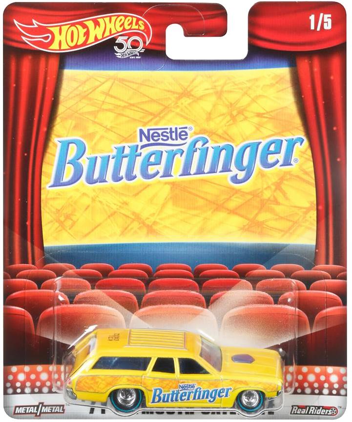 '2018 Popculture Nestle Butterfinger 72plymouthsatellite' - Hot Wheels Ford Ranchero (823x960), Png Download