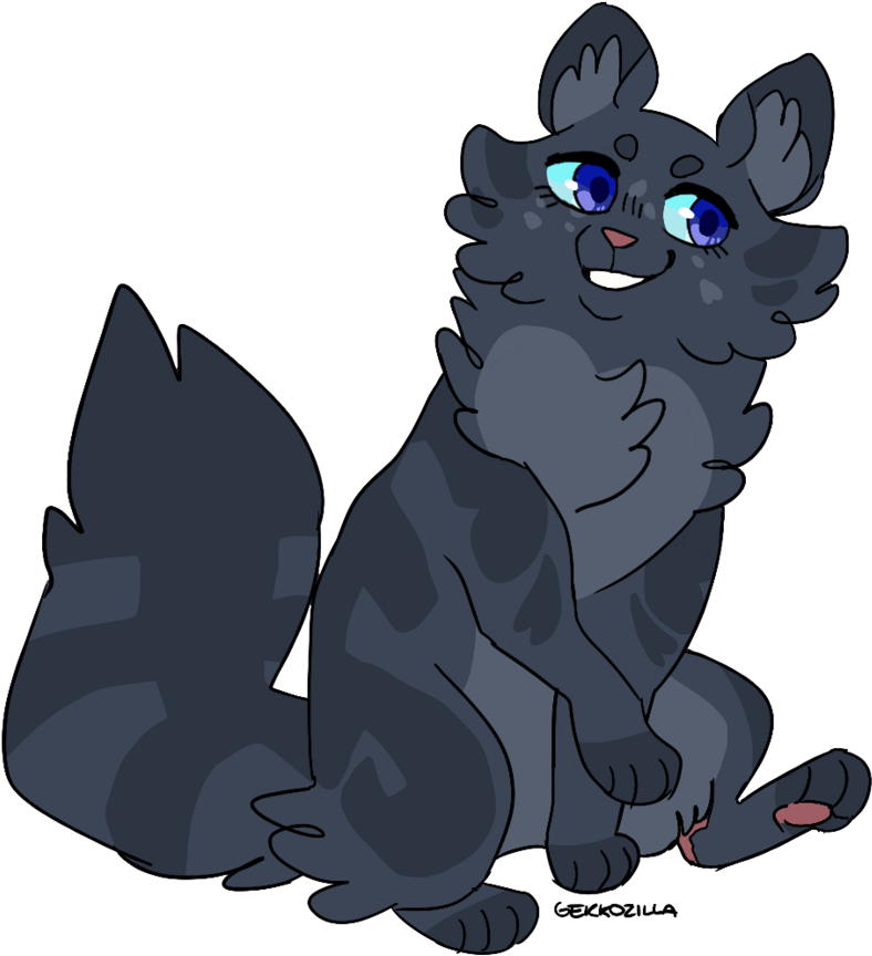 Cinderheart Gekkozilla Warriors Pinterest Warrior Png - Cinderpelt Gekkozilla (879x908), Png Download