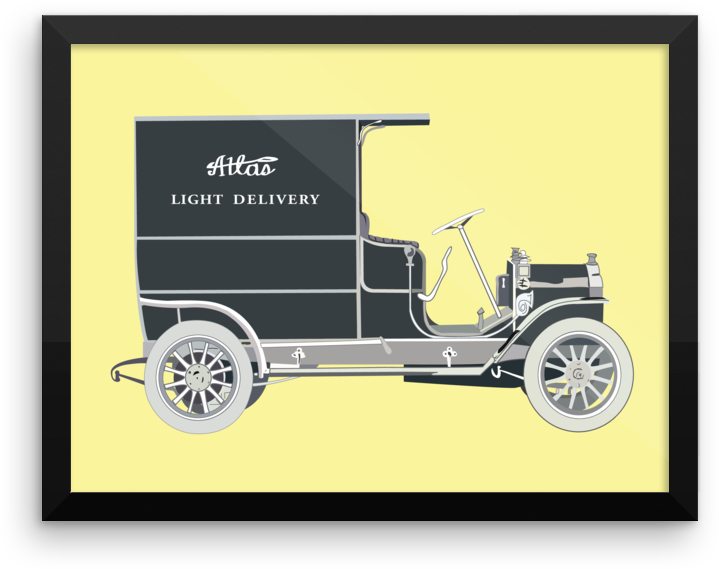 Atlas Delivery Truck - Car (1000x1000), Png Download