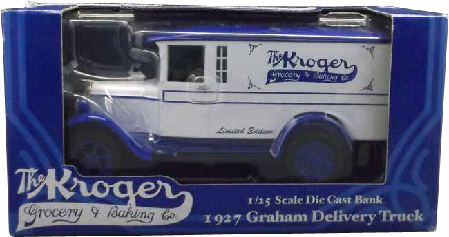 Ertl Kroger Die Cast 1927 Delivery Truck Bank - Die-cast Toy (649x649), Png Download