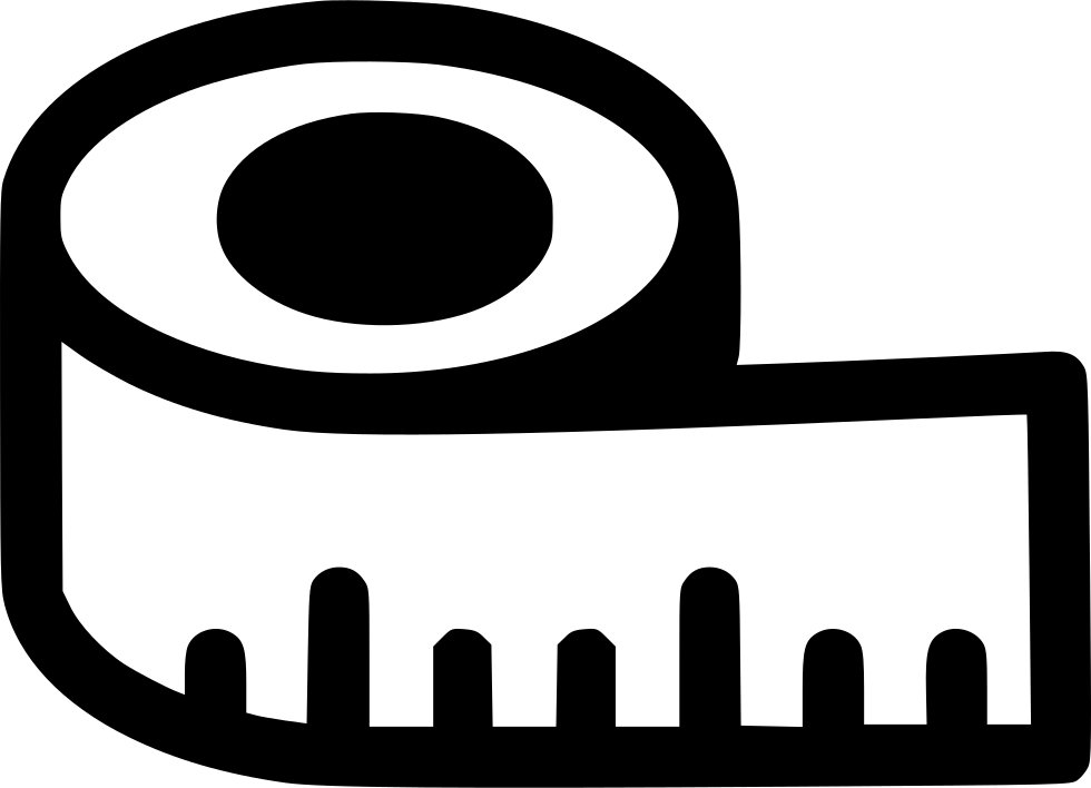 Measuring Tape - - Measure Tape Icon Free (980x708), Png Download