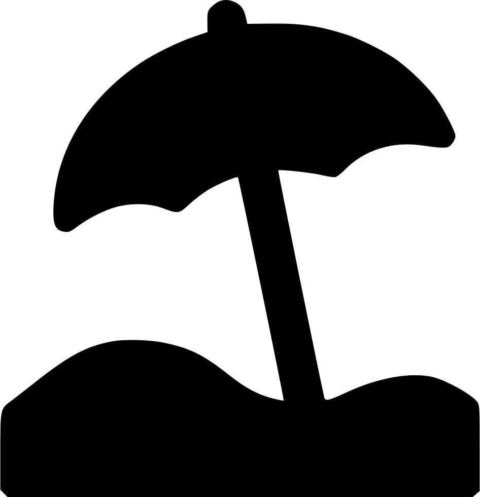 Beach Umbrella - - Portable Network Graphics (946x980), Png Download