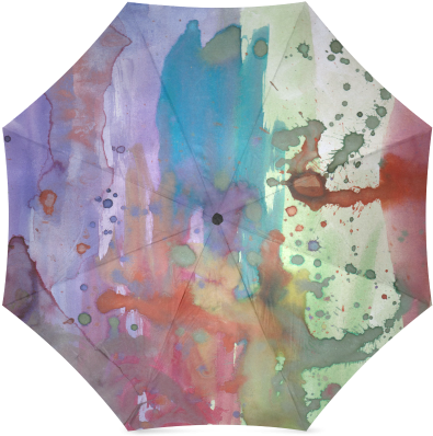 Watercolor Abstract Painting Foldable Umbrella Watercolor - Watercolor Painting (500x500), Png Download