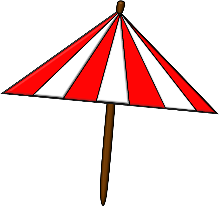 Beach Umbrella - Triangle Umbrella Clipart (948x900), Png Download