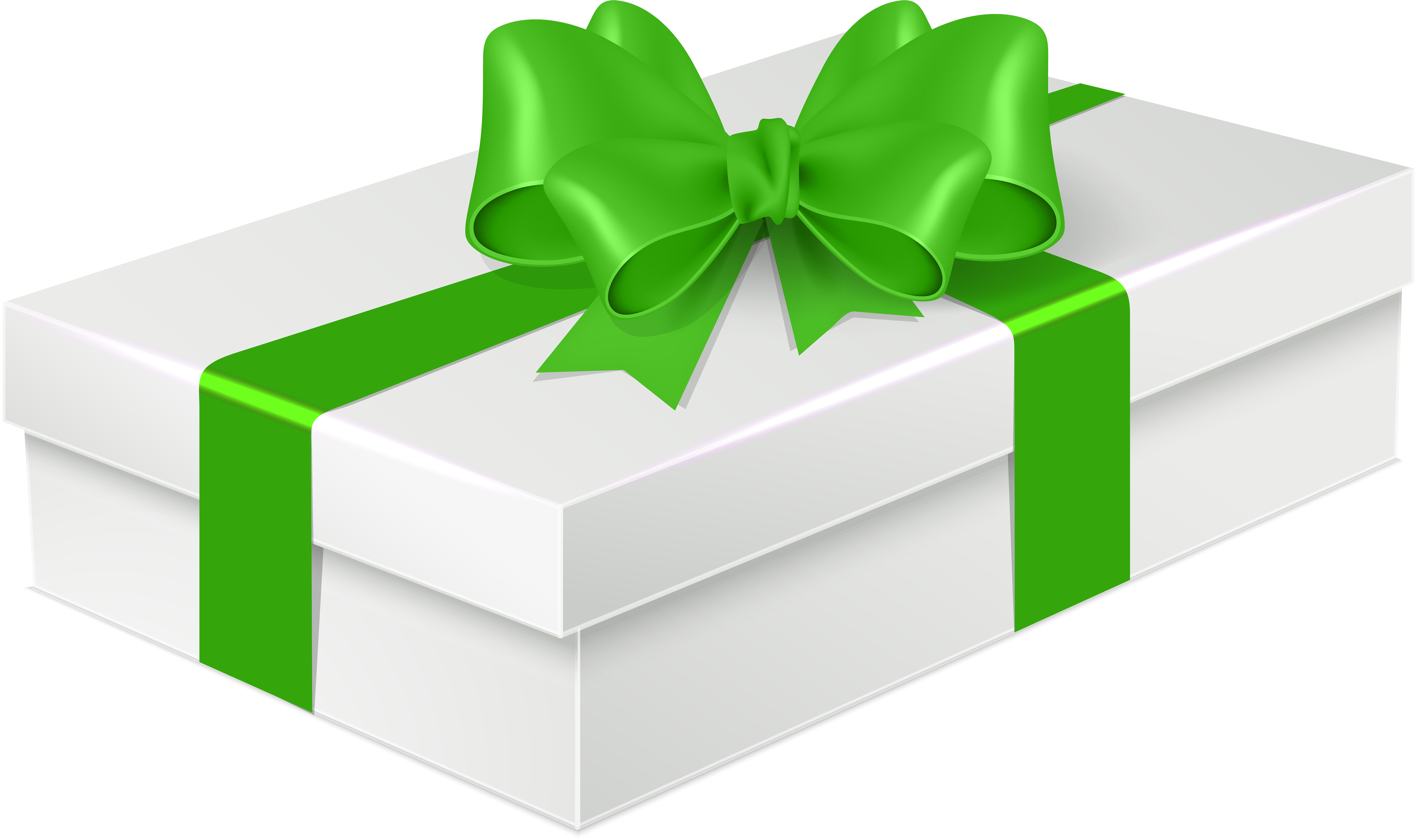 Box Green Gift Png (600x359), Png Download