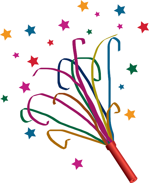 Stars, Fun, Celebration, Gala, Party, Surprise - Party Favor Clipart (520x640), Png Download