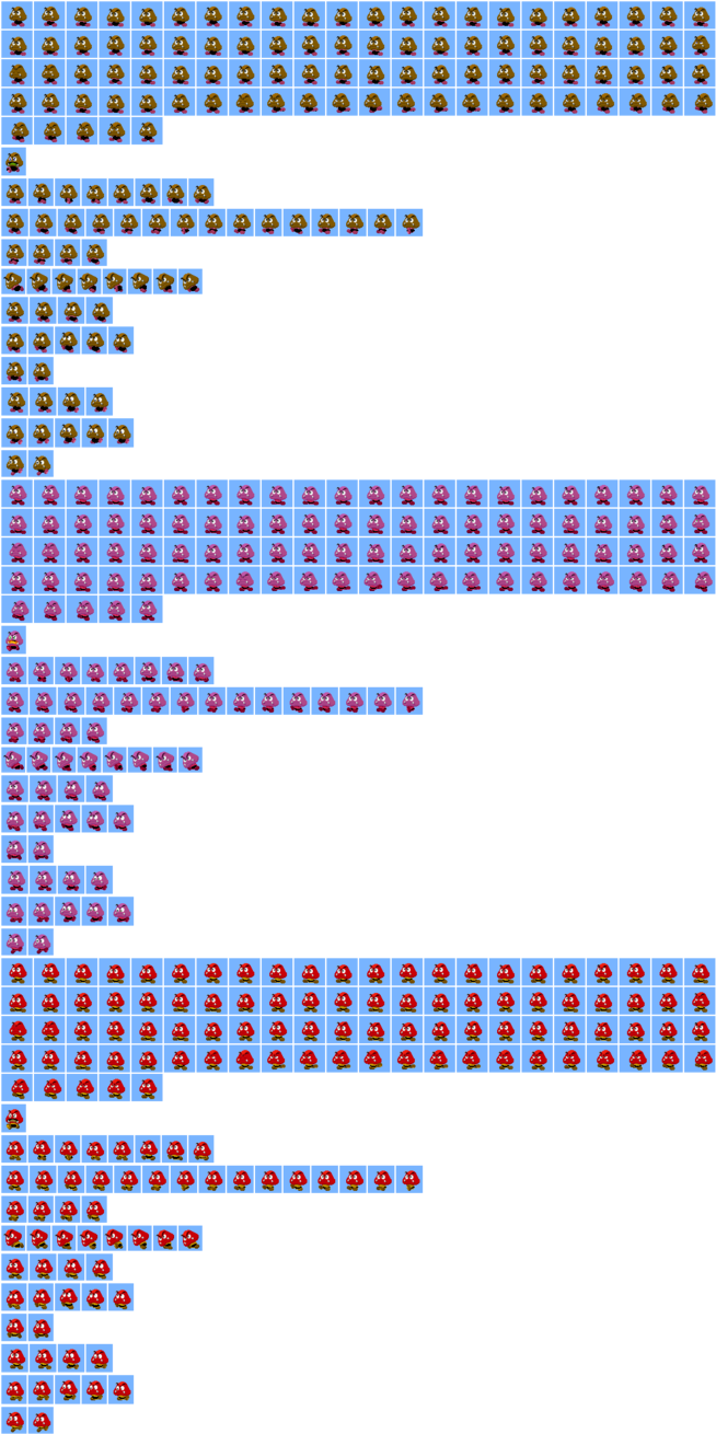 Mario Luigi Paper Jam Goomba Dummy - Mario And Luigi Paper Jam Bowser Jr Sprites (660x1311), Png Download