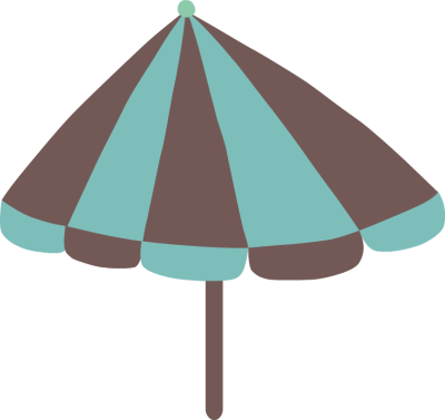 Beach Umbrella - Umbrella (400x377), Png Download