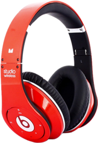 Beats By Dr Dre Wireless Red (500x525), Png Download