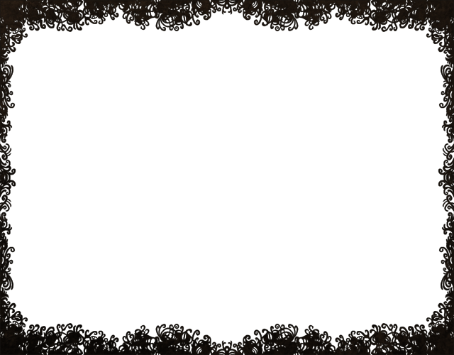 Dark Frame Png Picture - Monochrome (640x500), Png Download