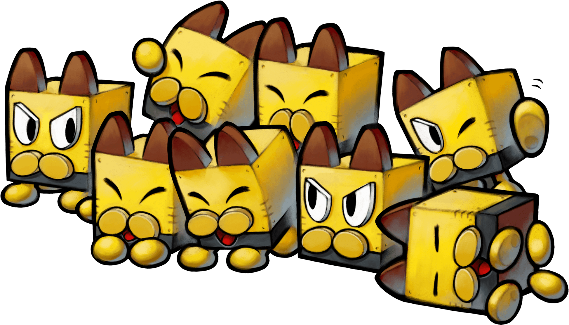 Mario And Luigi Blitty (1949x1112), Png Download