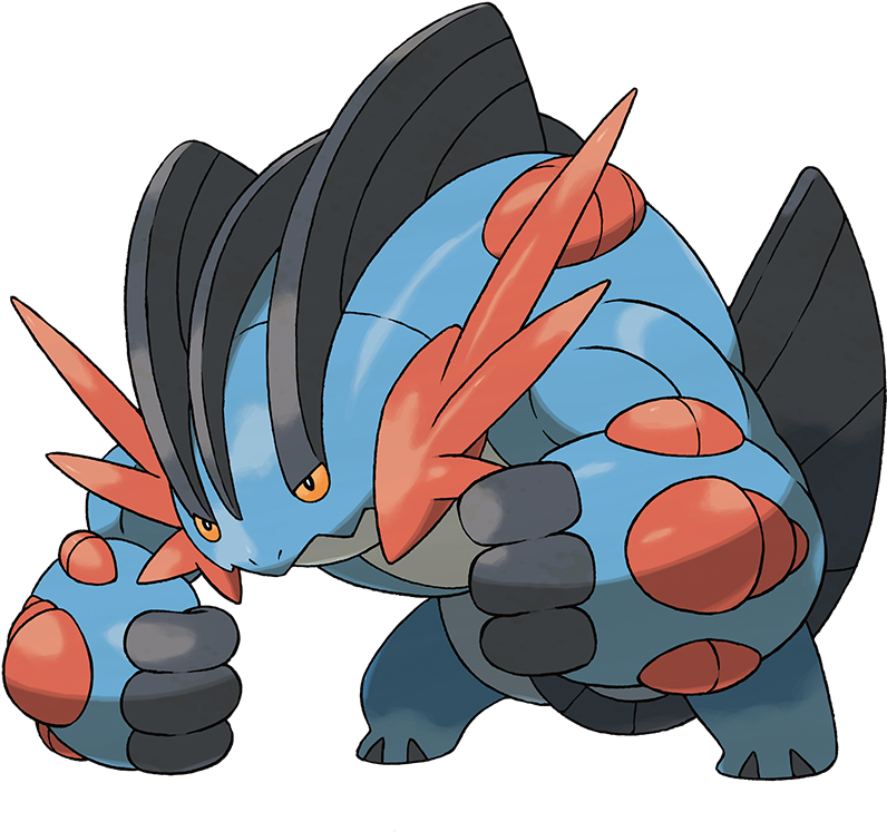 It's Super Effective On Twitter - Pokemon Swampert Mega (600x485), Png Download