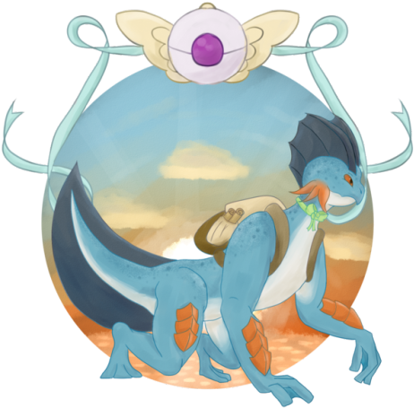 A Proper Piece I Drew Focusing On My Player Character - Cartoon (500x473), Png Download