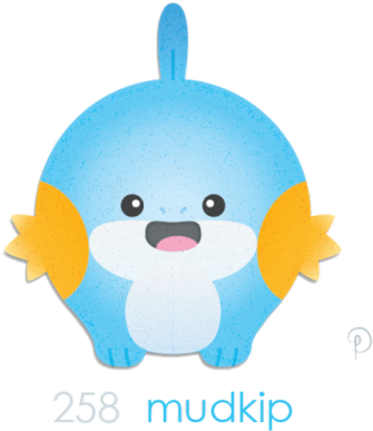 Mudkip - Cartoon (500x467), Png Download