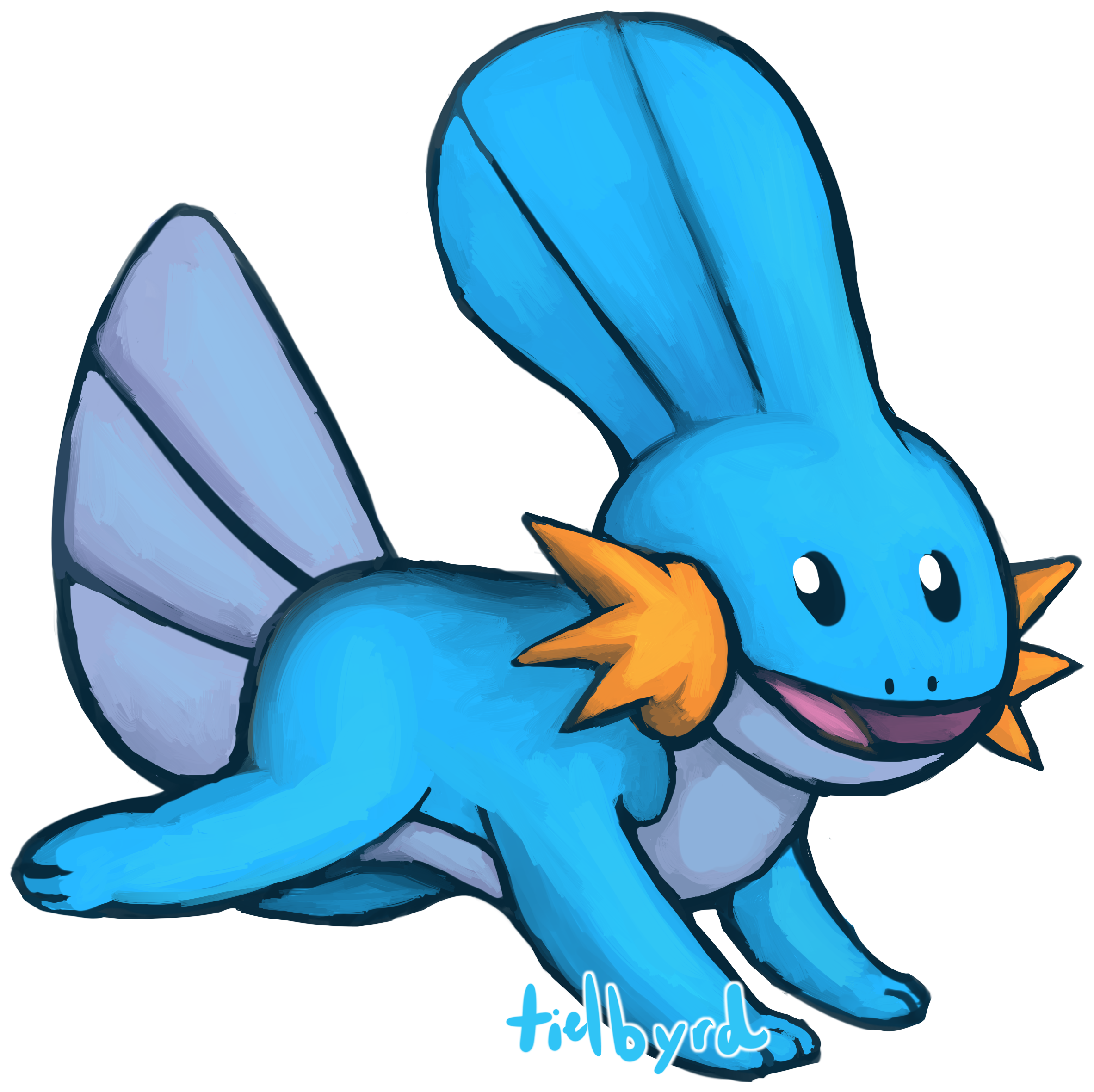 Mudkip Charm - Cartoon (3000x2400), Png Download