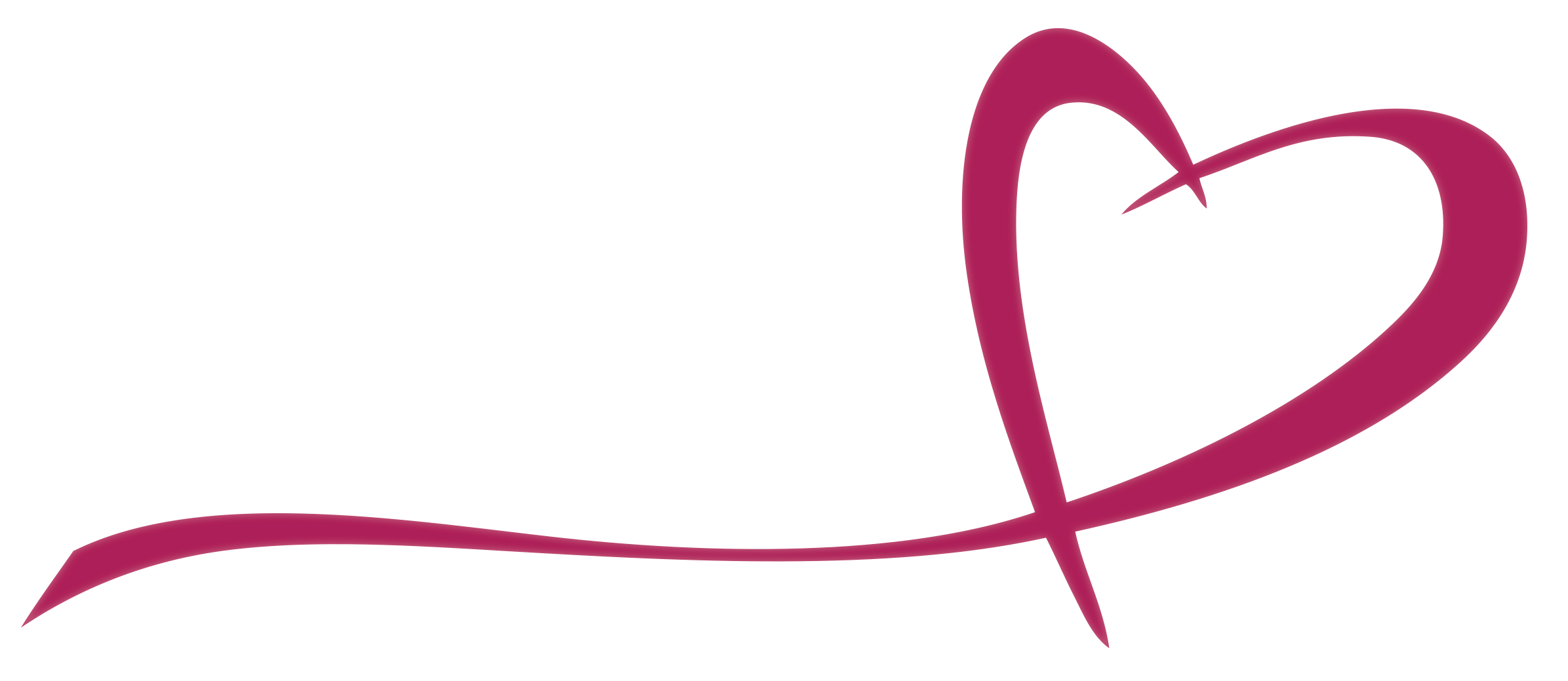Heart And Hand Png (2426x1075), Png Download