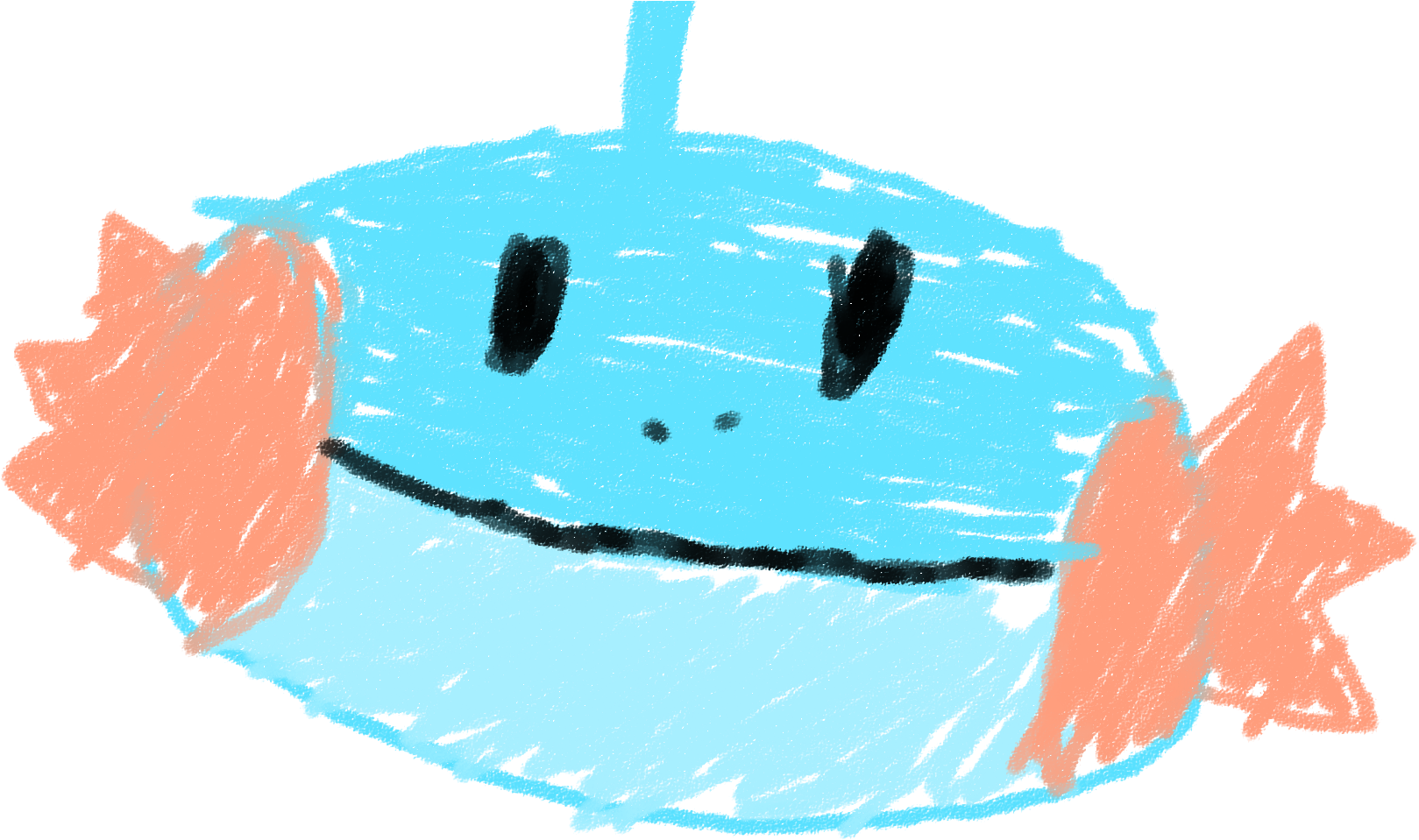 Mudkip - Child Art (1920x1080), Png Download