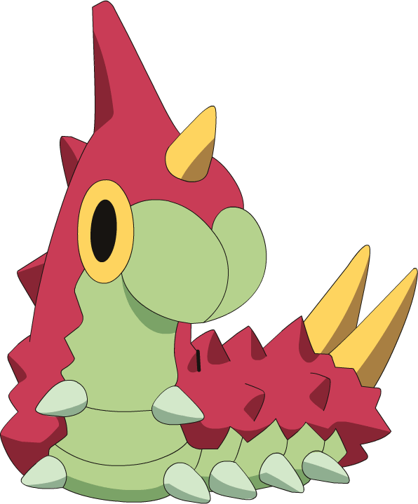 Pokémon Go Gen 3 Update - Pokemon Red Larva (596x719), Png Download