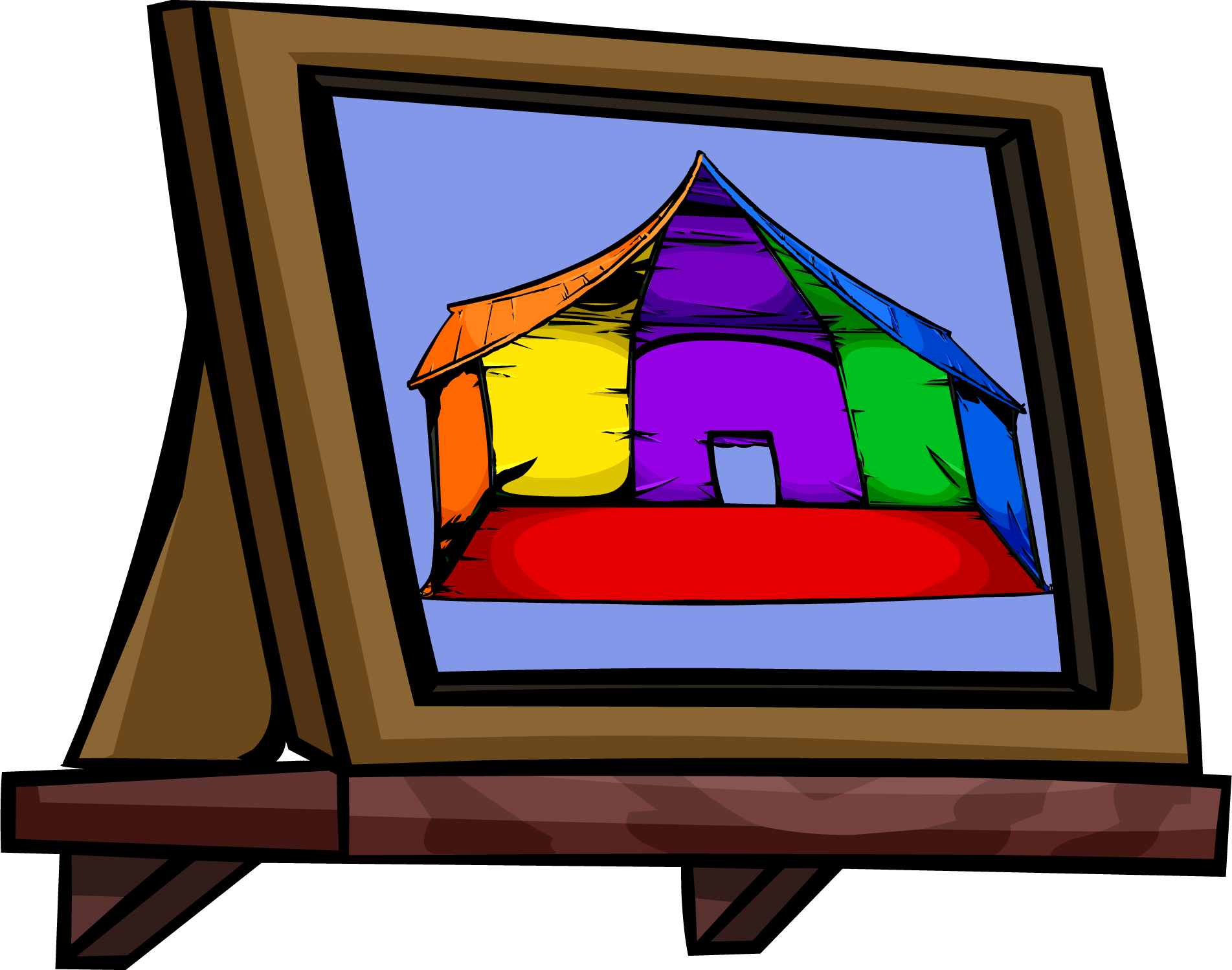 The Fair 2009 Member Prize Booth Circus Tent - Club Penguin Picture Frames (1903x1498), Png Download