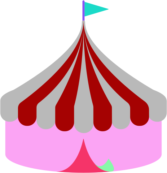 U 1 F 3 Aa Circustent (568x568), Png Download