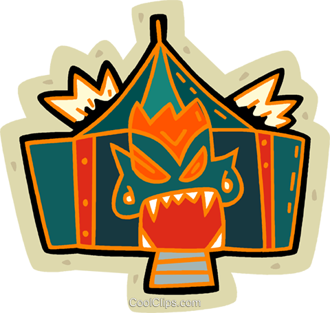 Circus Tent Royalty Free Vector Clip Art Illustration (480x455), Png Download