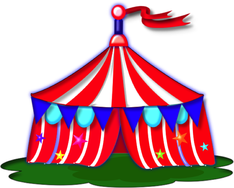 Circus Tent Clip Art - Clipart Of Circus Tent (568x456), Png Download