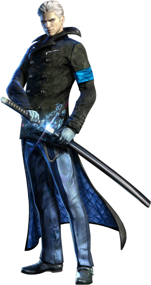 Dmc Vergil - Devil May Cry Dante Brother (725x1228), Png Download