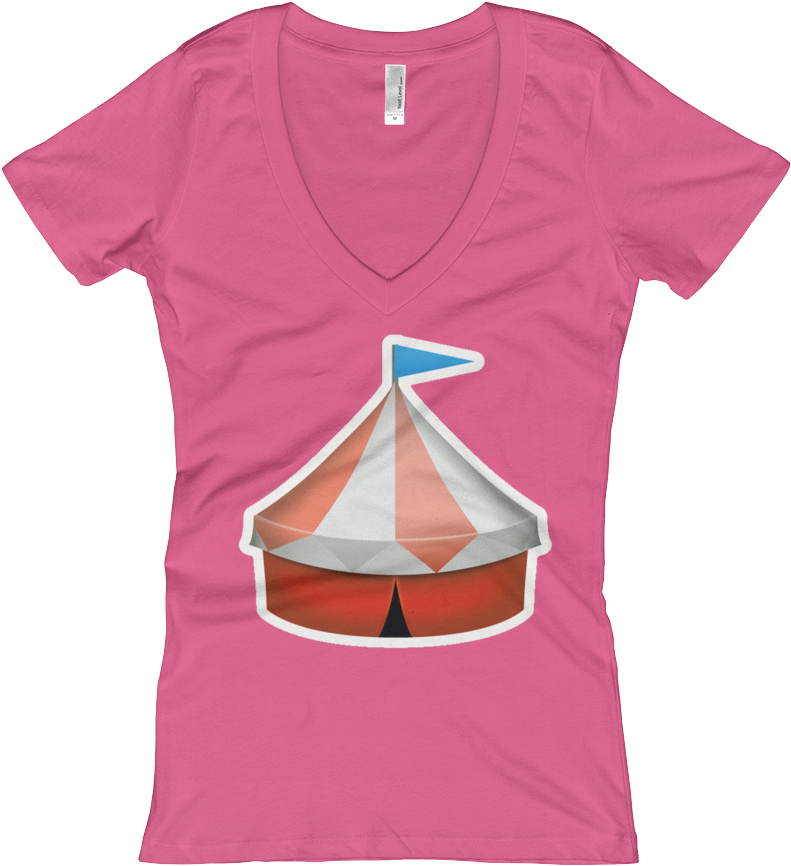 Women's Emoji V Neck - Guess I'll Just Stumble On Home To My Cats - Taylor (1000x1000), Png Download