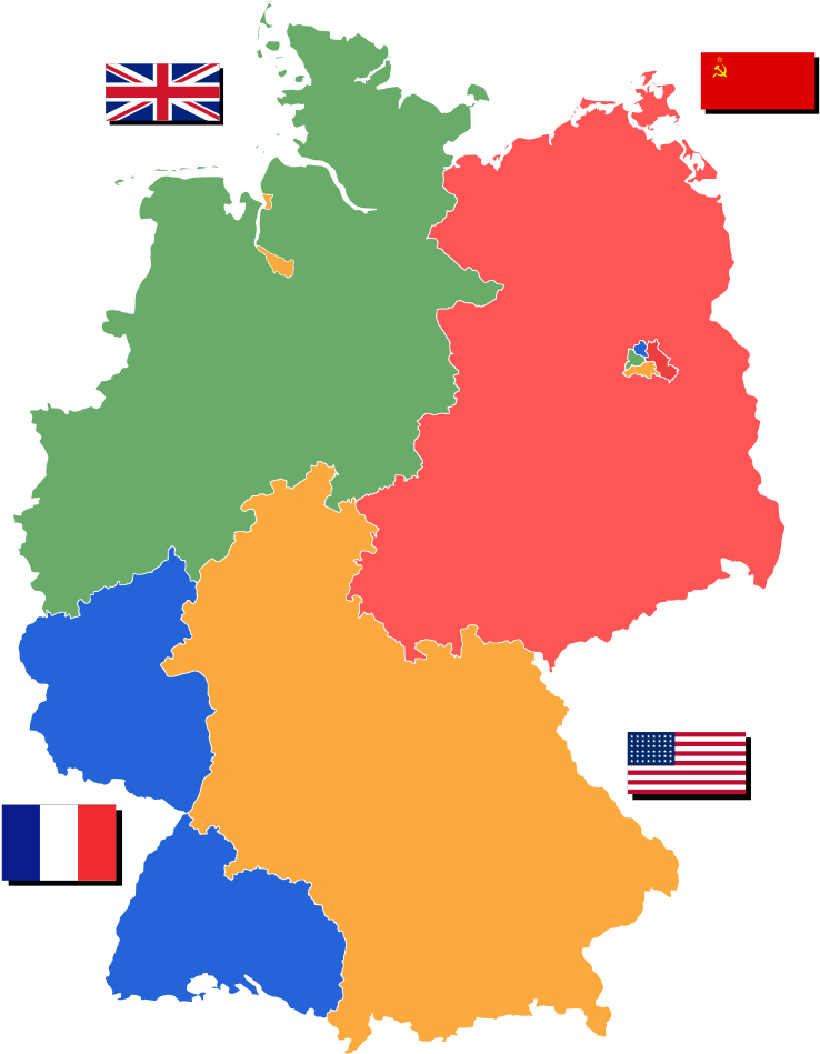 Germany Map Before 1989 (800x1014), Png Download