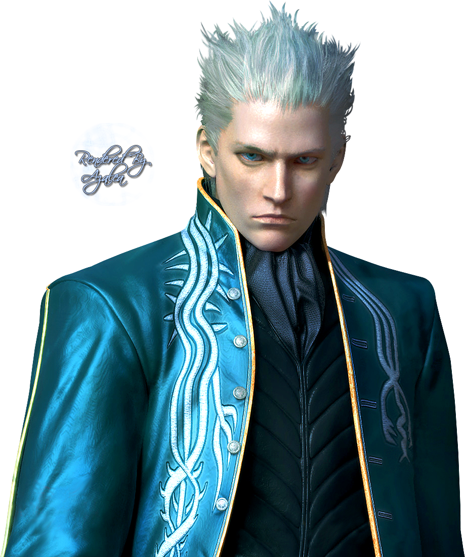 Devil May Cry Vergil Wig (919x1101), Png Download