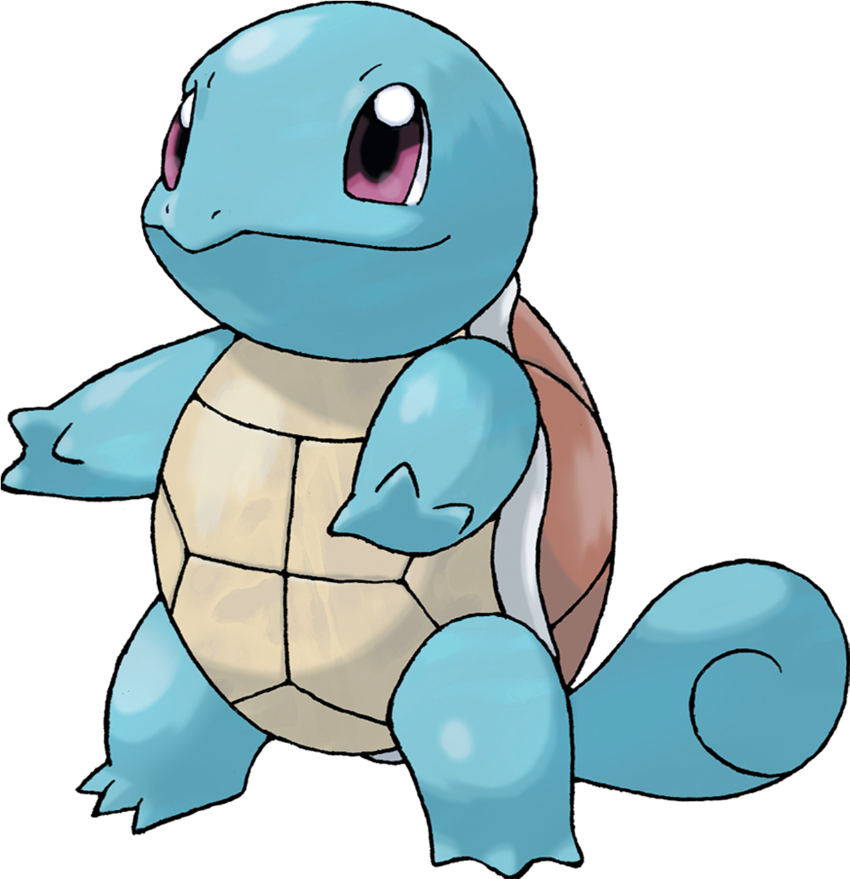 With His Water/ground-typing, Many Of The Weaknesses - Pokemon Squirtle Render (1280x1280), Png Download