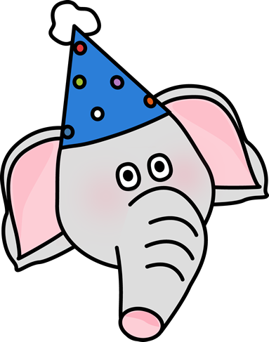 Jpg Library Library Circus Elephant Clipart - Elephant Face Clip Art (383x487), Png Download
