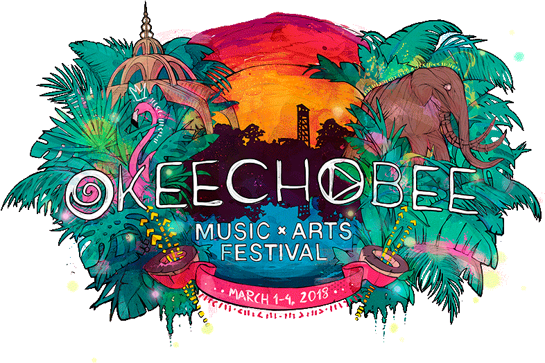 Download Png Transparent Acid Drawing Psychedelic Okeechobee Fest 2018 Lineup PNG Image with