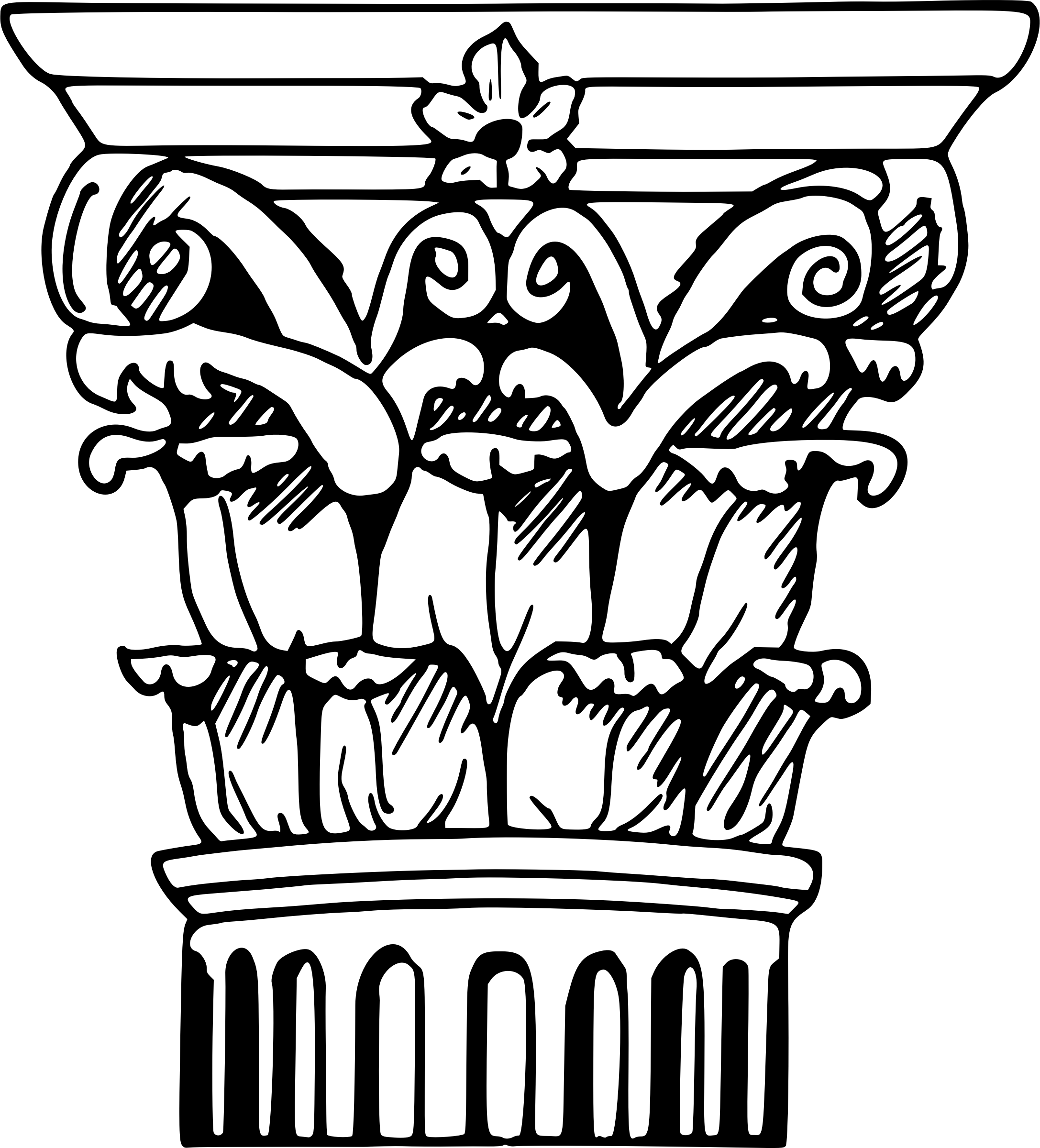 This Free Icons Png Design Of Corinthian Column (2174x2400), Png Download