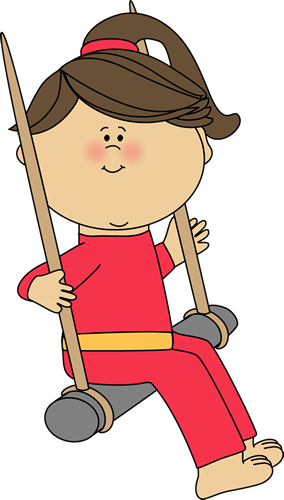 Circus Clipart Girls - Trapeze Clipart (284x500), Png Download