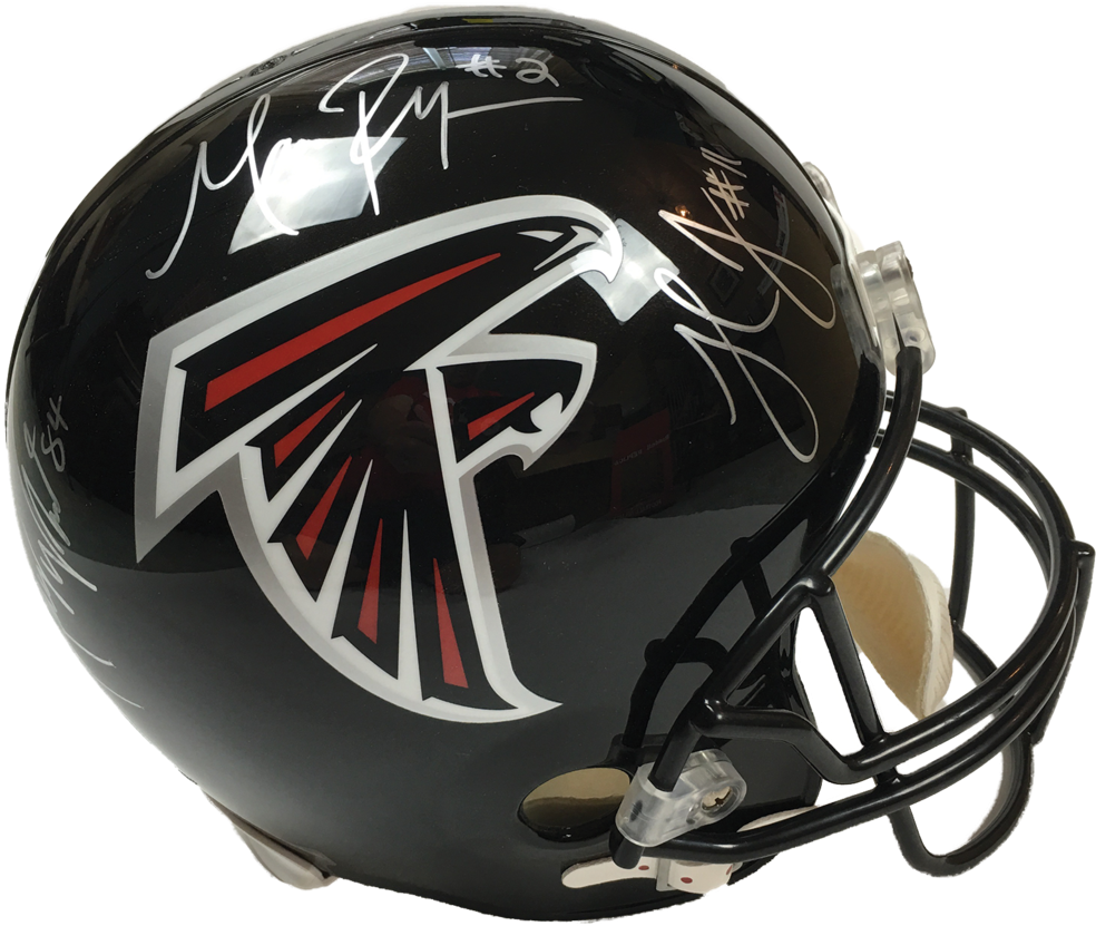 Atlanta Falcons Matt Ryan Julio Jones Roddy White Signed - Atlanta Falcons (1024x1024), Png Download