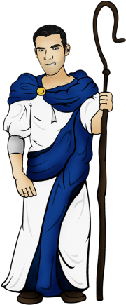 Vergil Standing - Cartoon (480x480), Png Download
