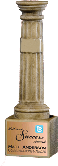 Roman Greek Pillar Trophy Award - Pillar Trophy (580x580), Png Download