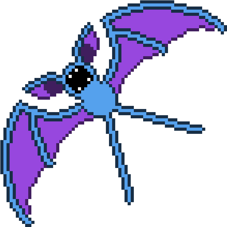Zubat - Pixel Art (740x740), Png Download