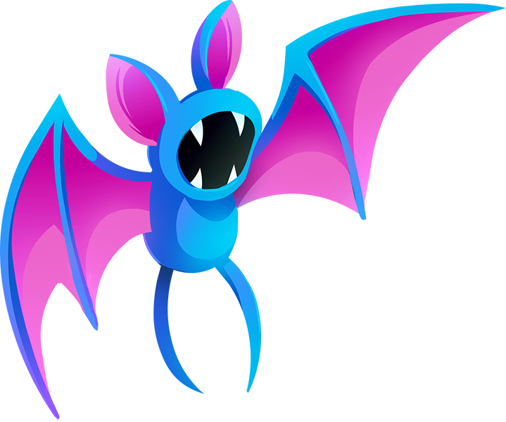 Fusiones, Favoritos, Ilustraciones, Dibujos, Tipo Fantasma - Zubat (719x600), Png Download