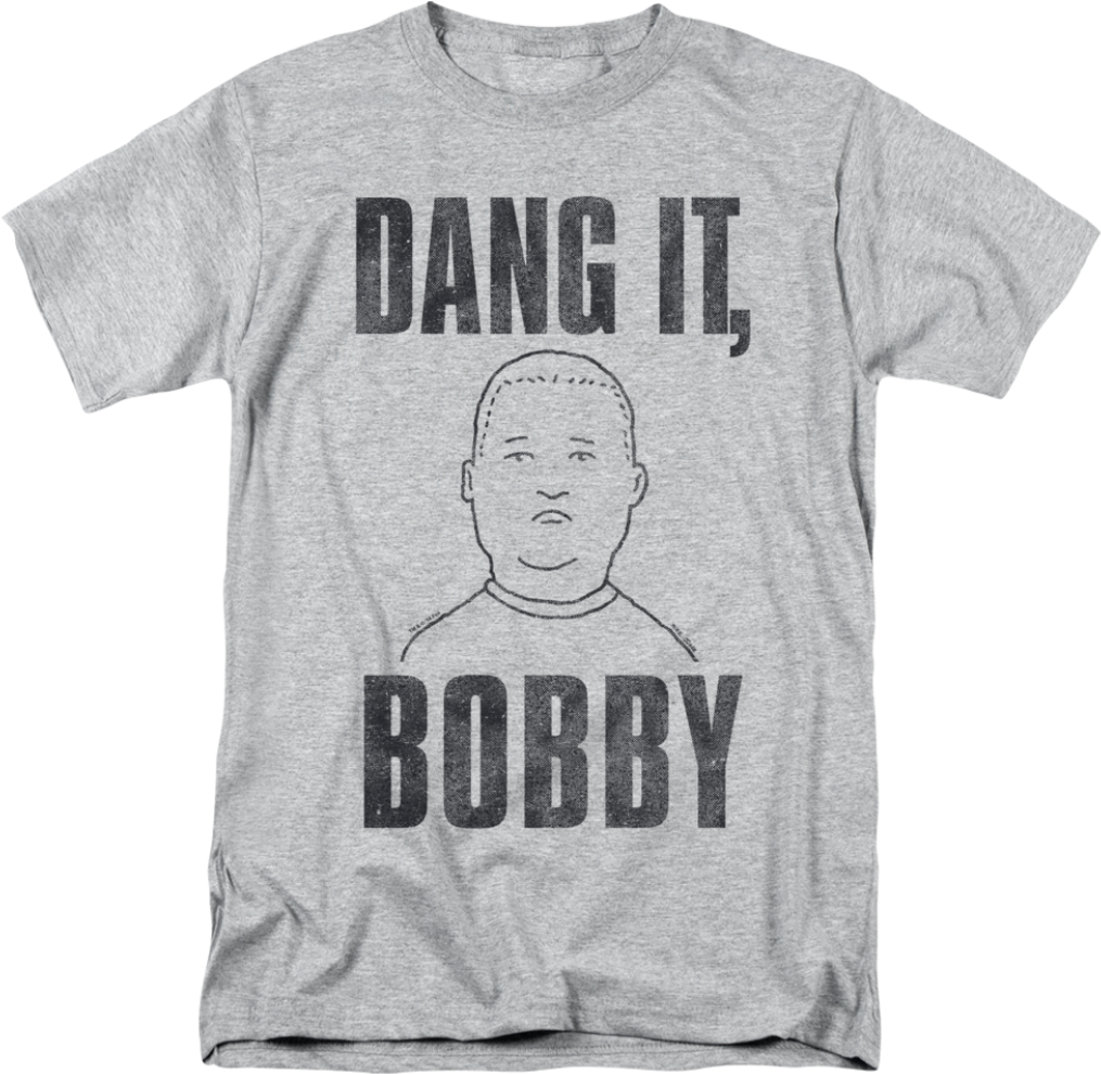 King Of The Hill/dang It Bobby - Saturday Night Live Illustrated Cowbell T-shirt (1040x1235), Png Download