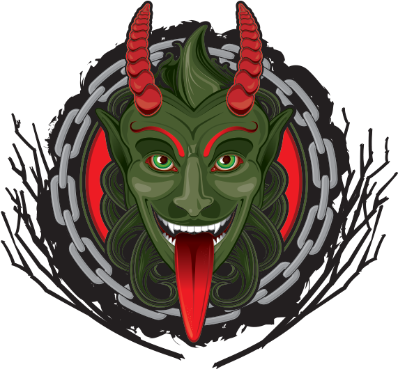 Vintage Postcard Images Depicting Krampus Are From - Illustration (600x545), Png Download