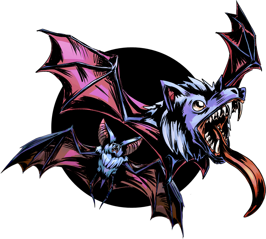 Pkmnathon Zubat And Golbat - Illustration (947x860), Png Download