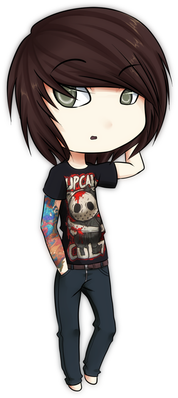 Danny Worsnop In Cartoon Form Omg Sooo Cute<3 - Danny Worsnop Chibi (598x1336), Png Download