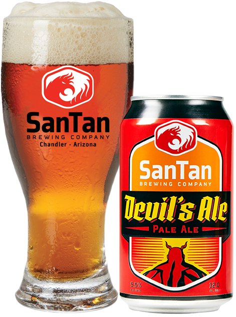 Devil's Ale Draft And Can - San Tan Mr Pineapple Wheat Ale - 6 Pack, 12 Fl Oz Cans (504x678), Png Download