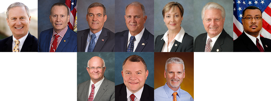 From Left, State Representatives Chuck Clemons, Ralph - Florida Representatives 2018 (1050x392), Png Download