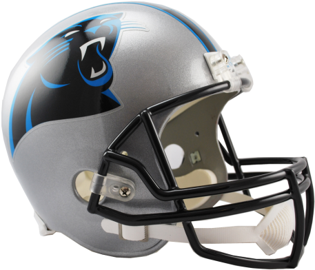 Carolina Panthers Nfl Full-size Helmet Replica - New Orleans Saints Full Size Replica Football Helmet (475x417), Png Download